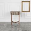 SOLID WOOD & METAL END TABLE SIDE TABLE
