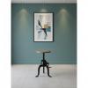 SOLID WOOD & IRON END TABLE