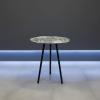 Carved Metal End Table