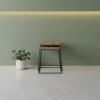 SET OF 2 SOLID WOOD & IRON END TABLES