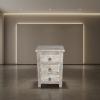 SOLID RECLAIMED TEAK WOOD 3 DRAWER END TABLE /  BEDSIDE