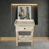 SOLID RECLAIMED TEAK WOOD END TABLE / NIGHTSTAND