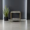 WOOD & METAL SIDE TABLE