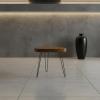 SOLID WOOD Elliptic end table