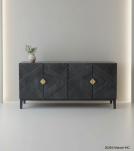 TEXTURED WOOD & IRON SIDEBOARD