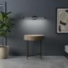 SOLID WOOD & IRON ROUND SIDE TABLE / OCCASIONAL TABLE