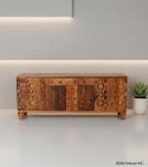 CARVED WOOD TV CABINET JALI