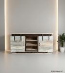 SOLID RECLAIMED TEAK WOOD SIDEBOARD W/ SLIDING DOORS