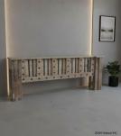 SOLID RECLAIMED WOOD & IRON CONSOLE TABLE
