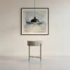 SOLID WOOD & IRON END TABLE