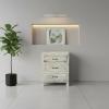 RECLAIMED WOOD 3 DRAWER END TABLE / BEDSIDE TABLE