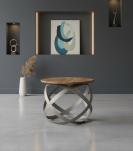 WOODEN IRON STOOL