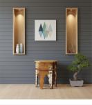SOLID RECLAIMED TEAK WOOD END TABLE / NIGHTSTAND