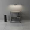 SOLID WOOD & IRON END TABLE