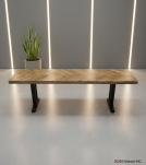 WOOD & IRON BENCH
