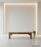 HAND CARVED SOLID WOOD BENCH
