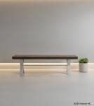 SOLID WOOD & IRON BENCH