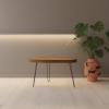 SOLID WOOD Elliptic end table
