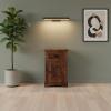 CARVED WOOD END TABLE / NIGHTSTAND