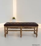 LEATHER UPHOLSTERED BENCH