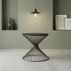 SOLID WOOD & IRON END TABLE