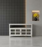 SOLID RECLAIMED TEAK WOOD MEDIA CABINET