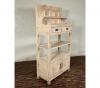 SOLID RECLAIMED TEAK WOOD CABINET WITH DOORS, SHELVES & DISPLAY