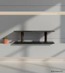 RECLAIMED WOOD & METAL BENCH / COFFEE TABLE