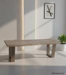 LIVE EDGE SOLID ACACIA WOOD BENCH