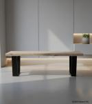 LIVE EDGE SOLID ACACIA WOOD BENCH