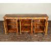 SOLID RECLAIMED TEAK WOOD & GLASS SIDEBOARD