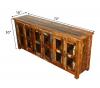 SOLID RECLAIMED TEAK WOOD & GLASS SIDEBOARD
