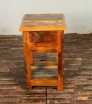 SOLID RECLAIMED TEAK WOOD END TABLE / NIGHT STAND