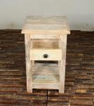 SOLID RECLAIMED TEAK WOOD END TABLE / NIGHT STAND