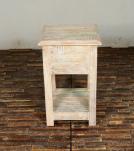 SOLID RECLAIMED TEAK WOOD END TABLE / NIGHT STAND