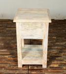 SOLID RECLAIMED TEAK WOOD END TABLE / NIGHT STAND