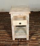 SOLID RECLAIMED TEAK WOOD END TABLE / NIGHT STAND