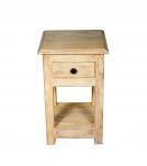 SOLID RECLAIMED TEAK WOOD END TABLE / NIGHT STAND
