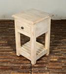 SOLID RECLAIMED TEAK WOOD END TABLE / NIGHT STAND