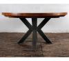 ROUND SOLID RECLAIMED TEAK WOOD DINING TABLE