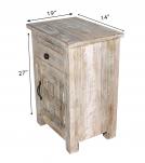 SOLID RECLAIMED TEAK WOOD END TABLE BEDSIDE TABLE