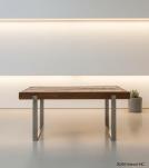 SOLID WOOD RECLAIMED TEAK DINING TABLE W/ METAL BASE - INCREDIBLY THICK & BEAUTIFUL