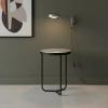 IRON & WOOD END TABLE