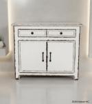 SOLID RECLAIMED TEAK WOOD 2 DRAWER & 2 DOOR DRESSER CHEST BUREAU SIDEBOARD