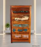 Solid Reclaimed Teak Wood Dresser Bureau Chest 
