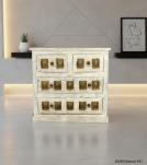 SOLID WOOD BRASS FITTED CABINET