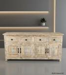 SOLID RECLAIMED TEAK SIDEBOARD 4 DRAWERS & 4 DOORS