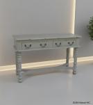 SOLID WOOD 2 DRAWER CONSOLE  TABLE