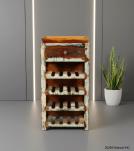 SOLID RECLAIMED TEAK WOOD WINE BAR W/ DRAWER & TRAY