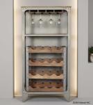 SOLID WOOD & IRON BAR CABINET